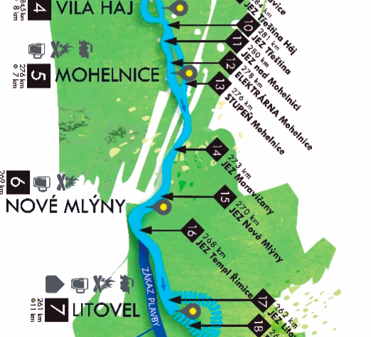 Mapa vyvezení